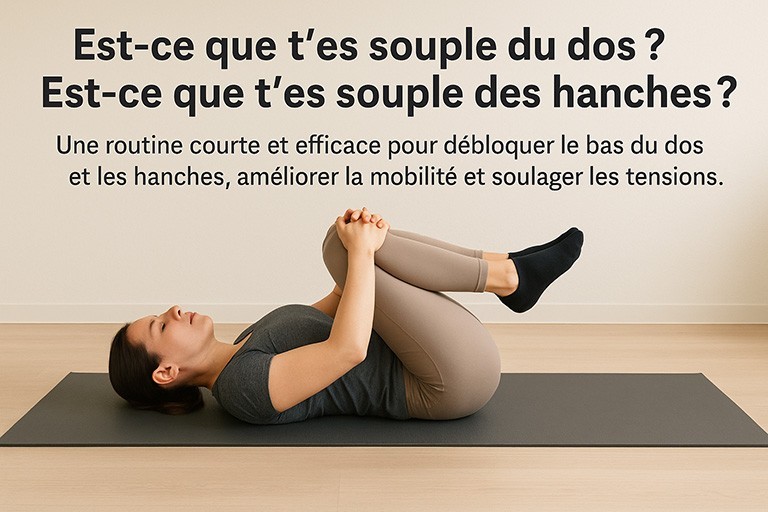 Est-ce que t'es souple du dos ? Est-ce que t'es souple des hanches ?