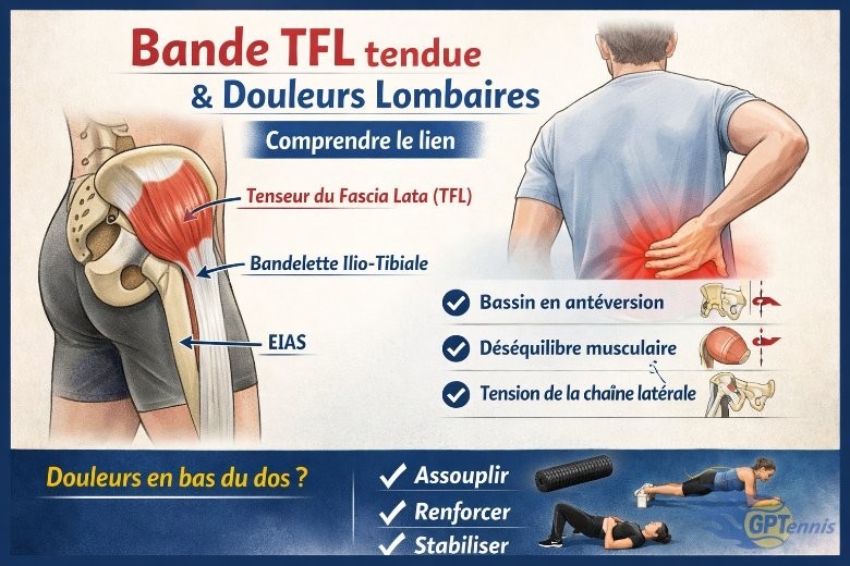 Bande TFL tendue et douleurs lombaires : existe-t-il un lien ?