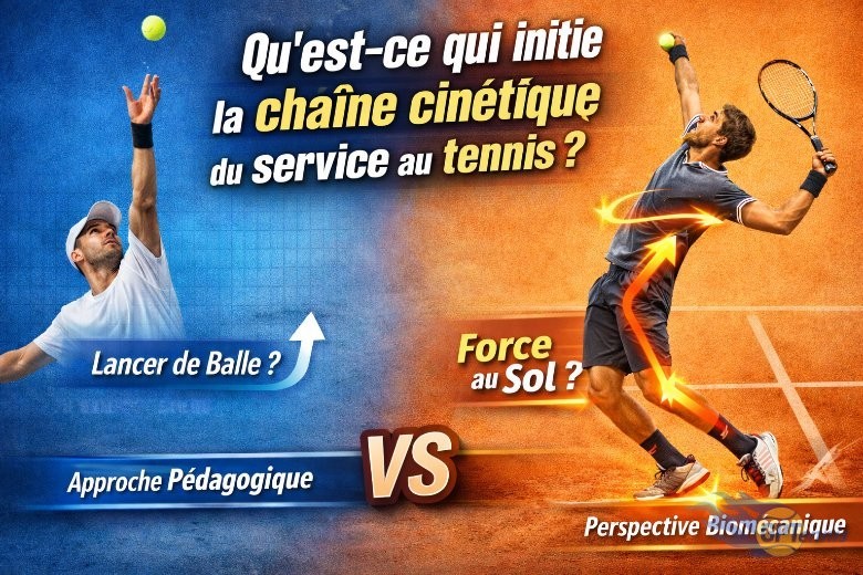 🎾 Le service au tennis : qu’est-ce qui initie réellement la chaîne cinétique ?