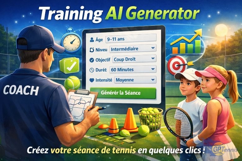 🎾 Training AI Generator – Créez une séance de tennis en quelques clics