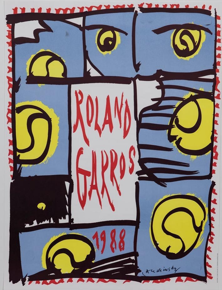 l’affiche Roland-Garros 1988