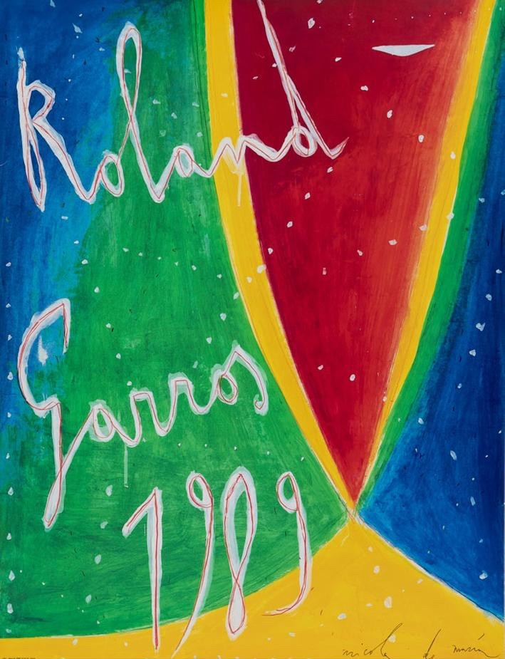 Affiche officielle de Roland-Garros 1989