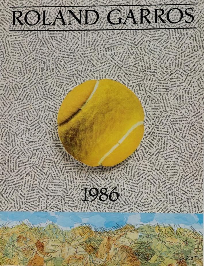 Affiche officielle de Roland-Garros 1986