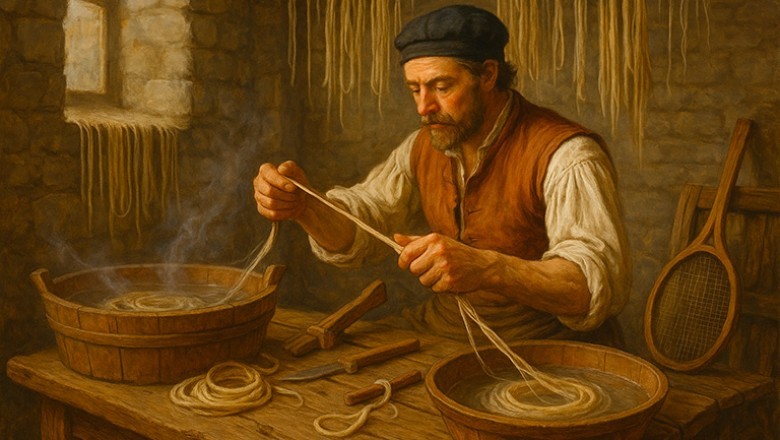 Aux origines : les premières cordes en boyau naturel
