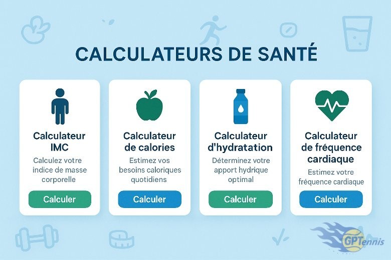 Calculatrices santé par GPTennis